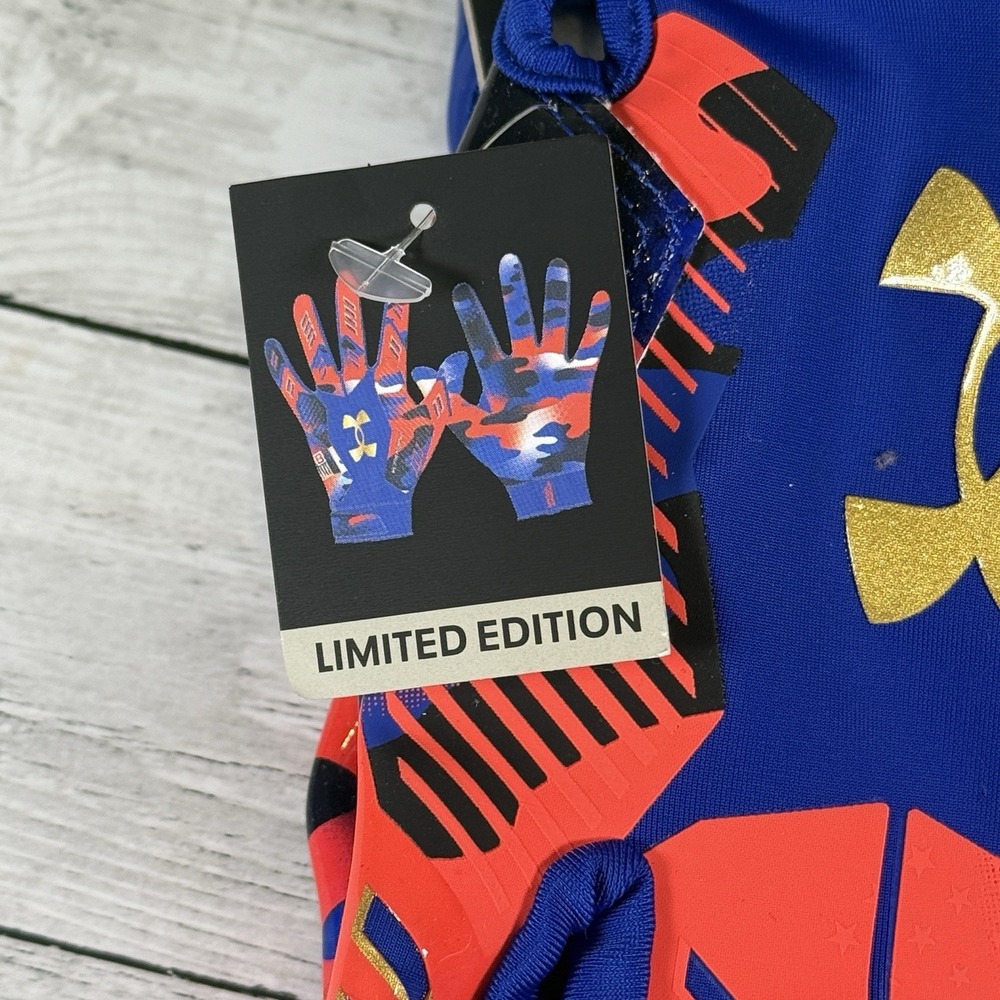 Under Armour Men's F9 Nitro Football Gloves - Size XL Team USA Brand New - Picture 5 of 8